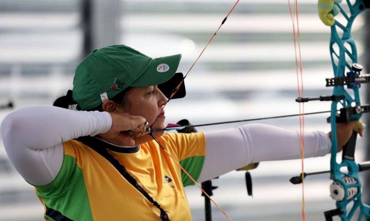 Jane Karla brilha no Mundial de tiro com arco paralímpico