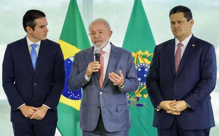 Lula discute pautas do governo em encontro com Motta e Alcolumbre