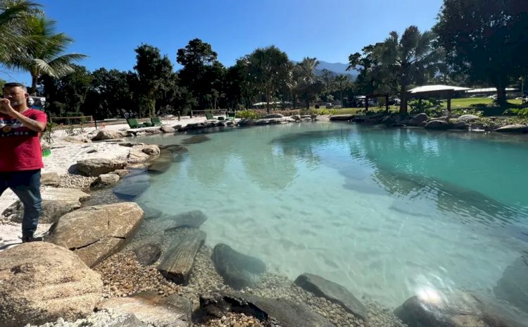 Lago artificial interditado na casa de Neymar em Mangaratiba seria inaugurado nesta sexta-feira